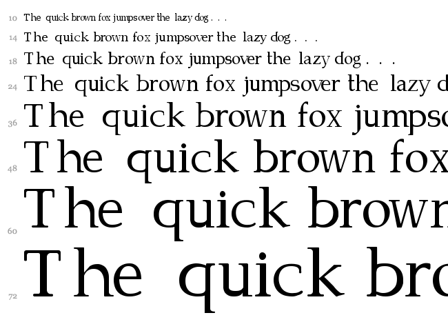 Campanero font waterfall